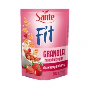 FIT Granola Strawberry & Cherry 300g